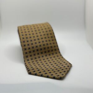Brooks Brothers Mens Silk Tie Geometric Pattern Woven in England Made in USA
